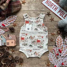 The North Pole Bloomer Romper | Ready To Post