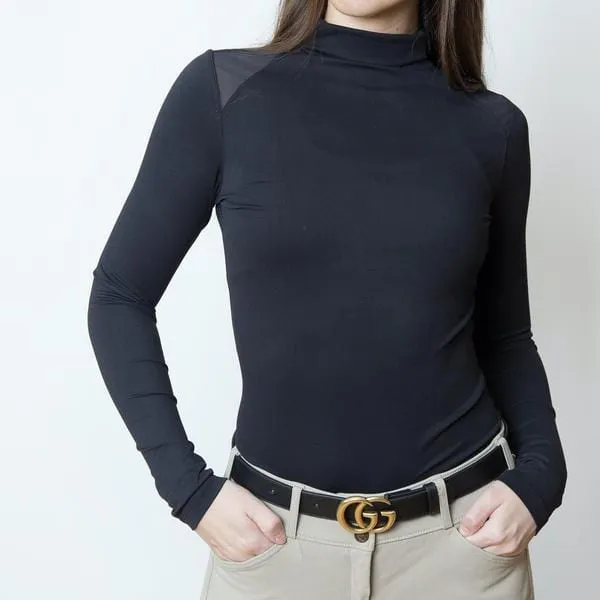 TKEQ- Chloe High Collar Tech Top