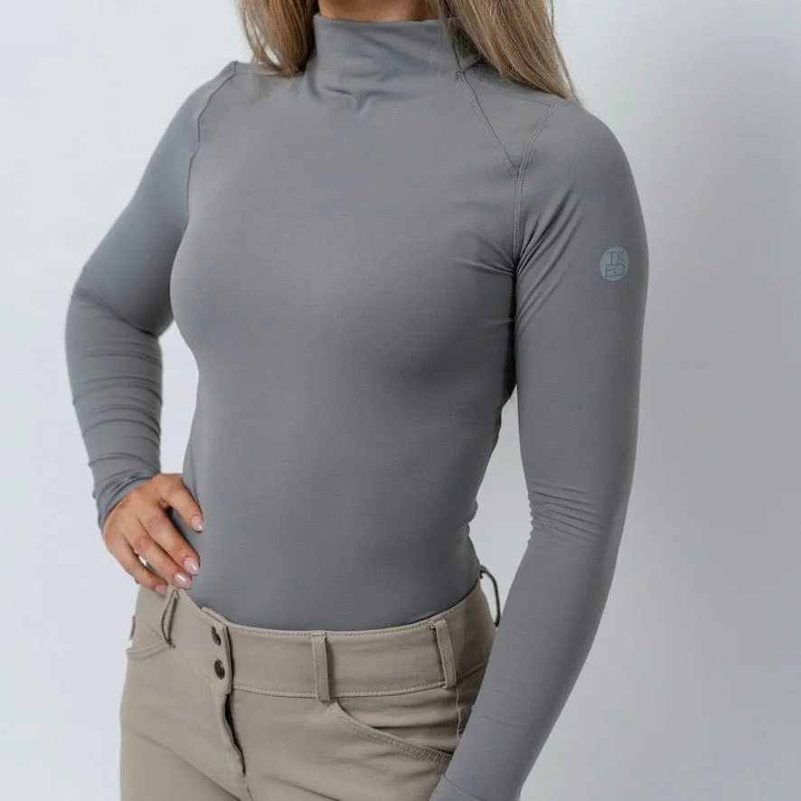 TKEQ- Chloe High Collar Tech Top