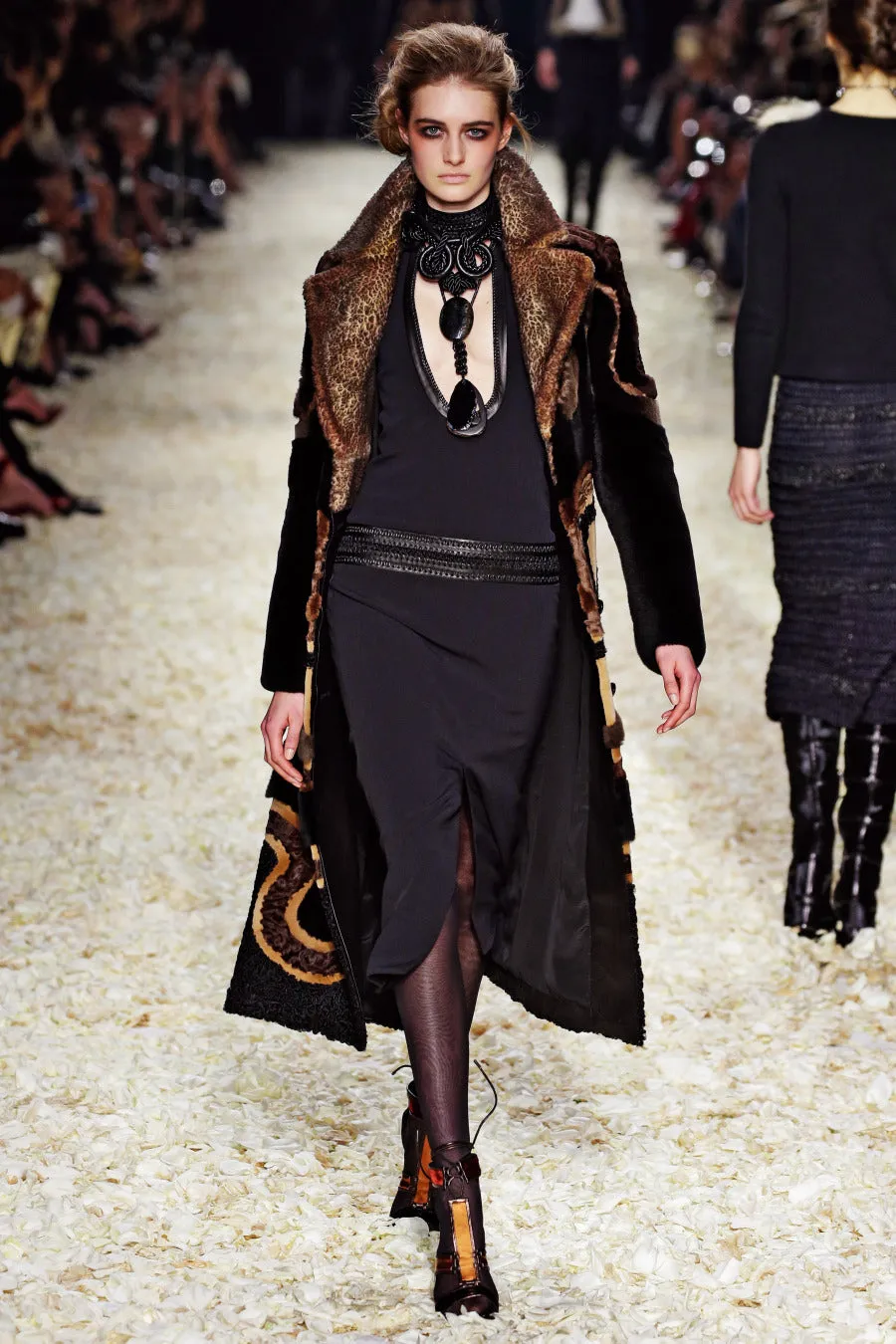 Tom Ford Fall Winter 2015 Runway Bodycon Dress With Leather Trim