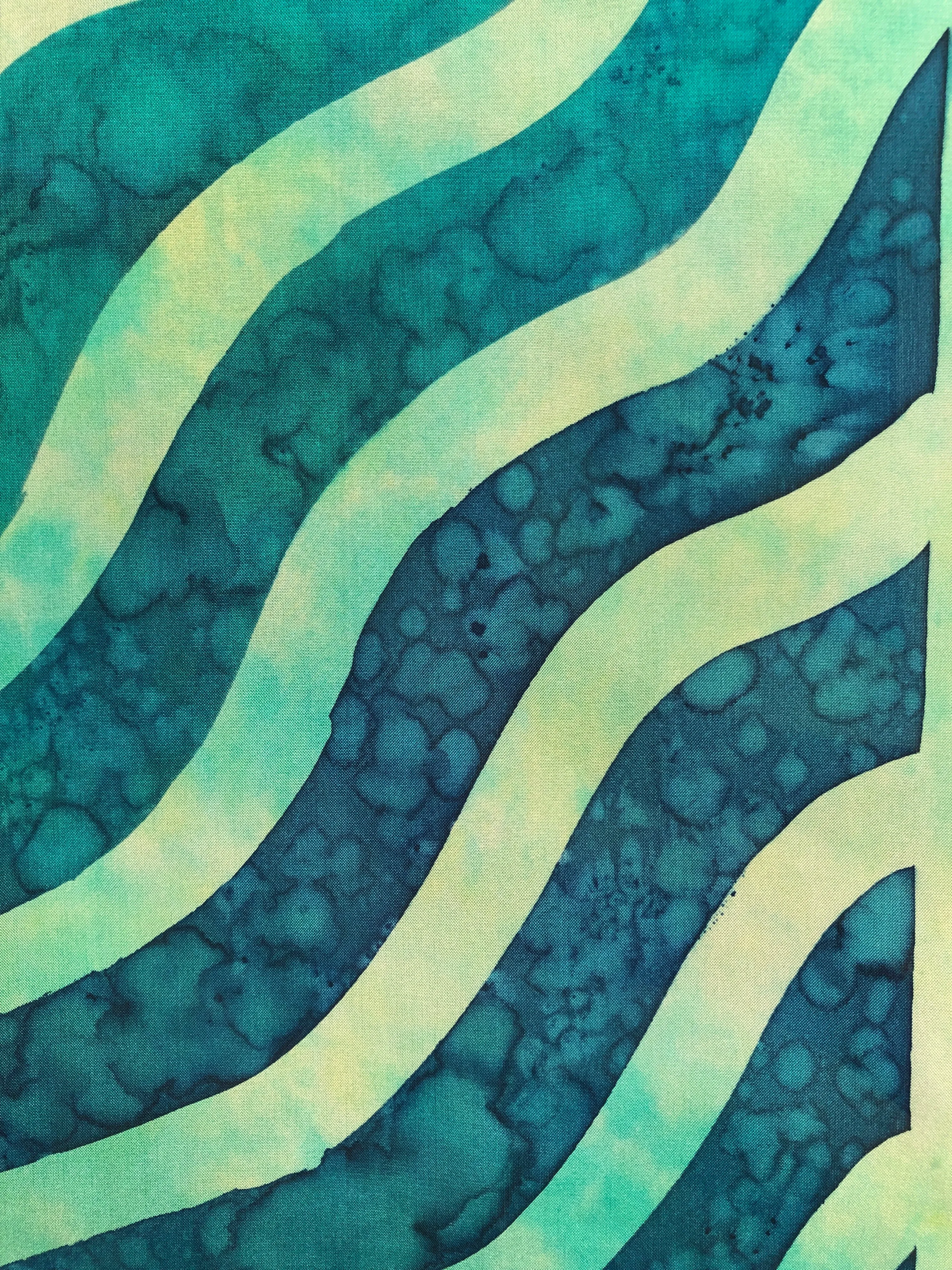 “Tropical Sandbar" - Hand-dyed Silk Scarf - $125