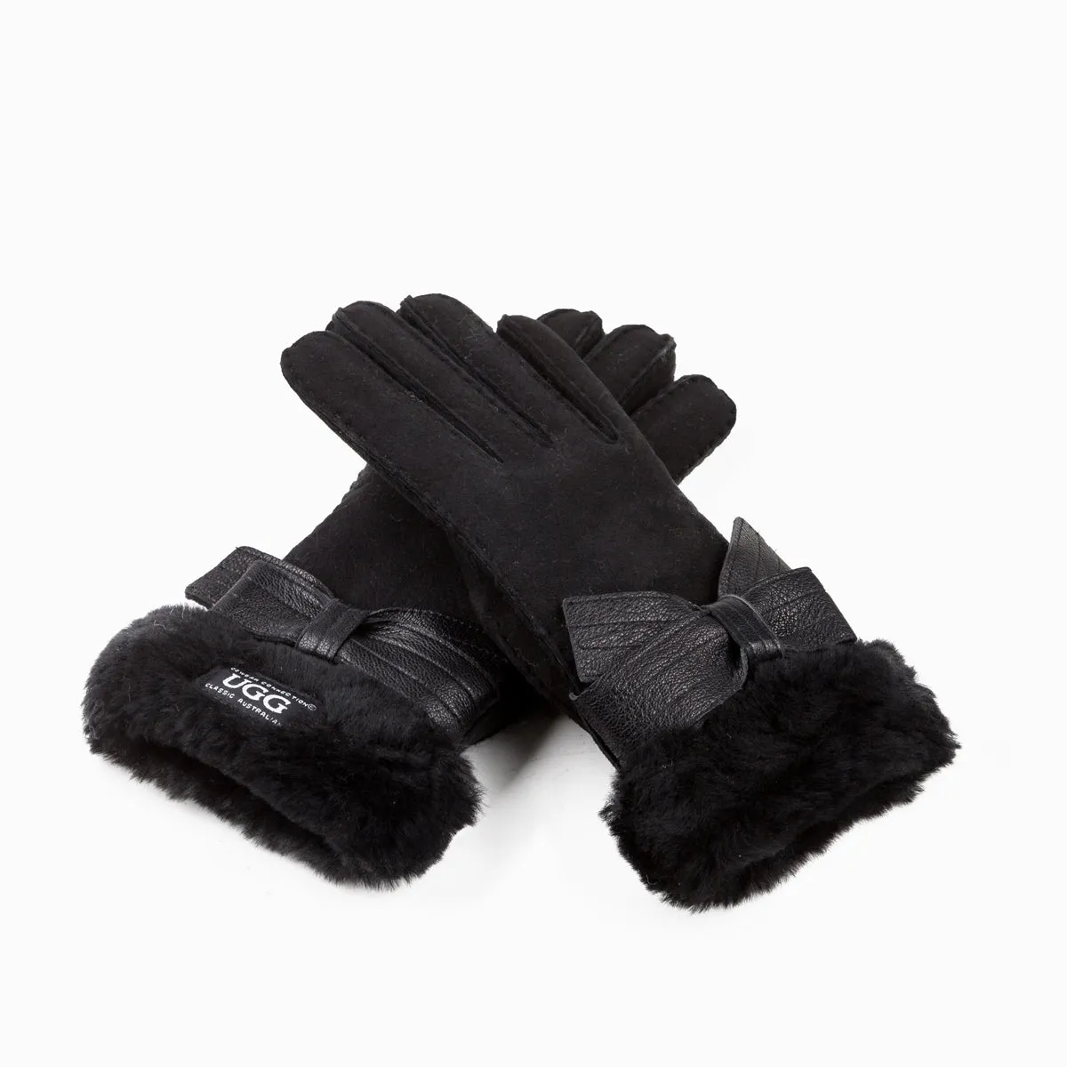 Ugg Sheepskin Ribbon Glove