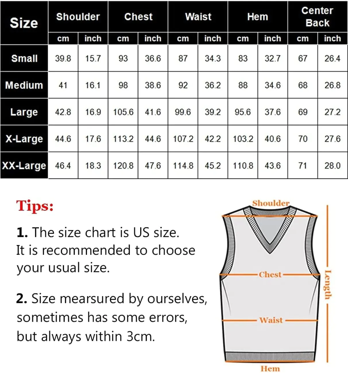 V Neck Sleeveless Knitted Pullover Vest Sweater (Live Only)