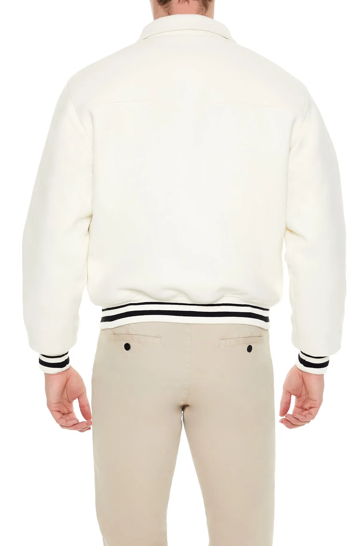 Varsity Zip-Up Bomber Jacket