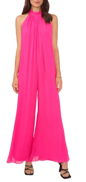 Vince Camuto Women's Halter Jumpsuit Pink Size Small