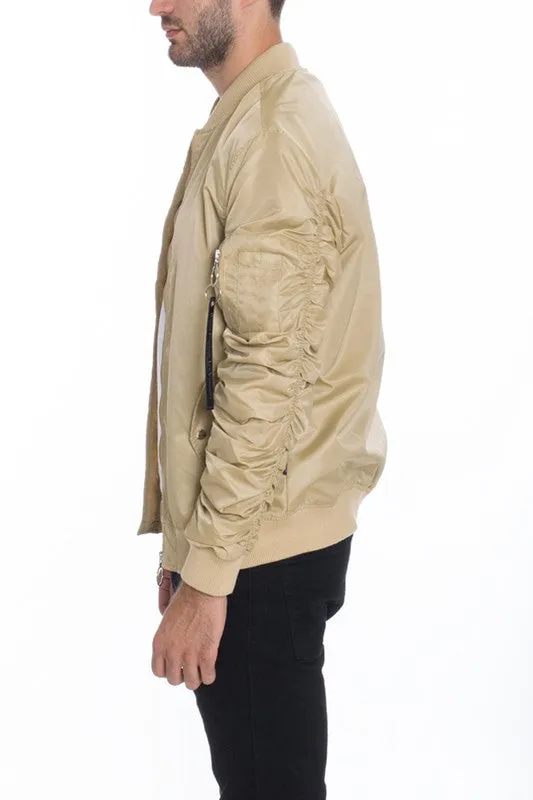 Weiv Men's Casual MA-1 Flight Lined Bomber Jacket