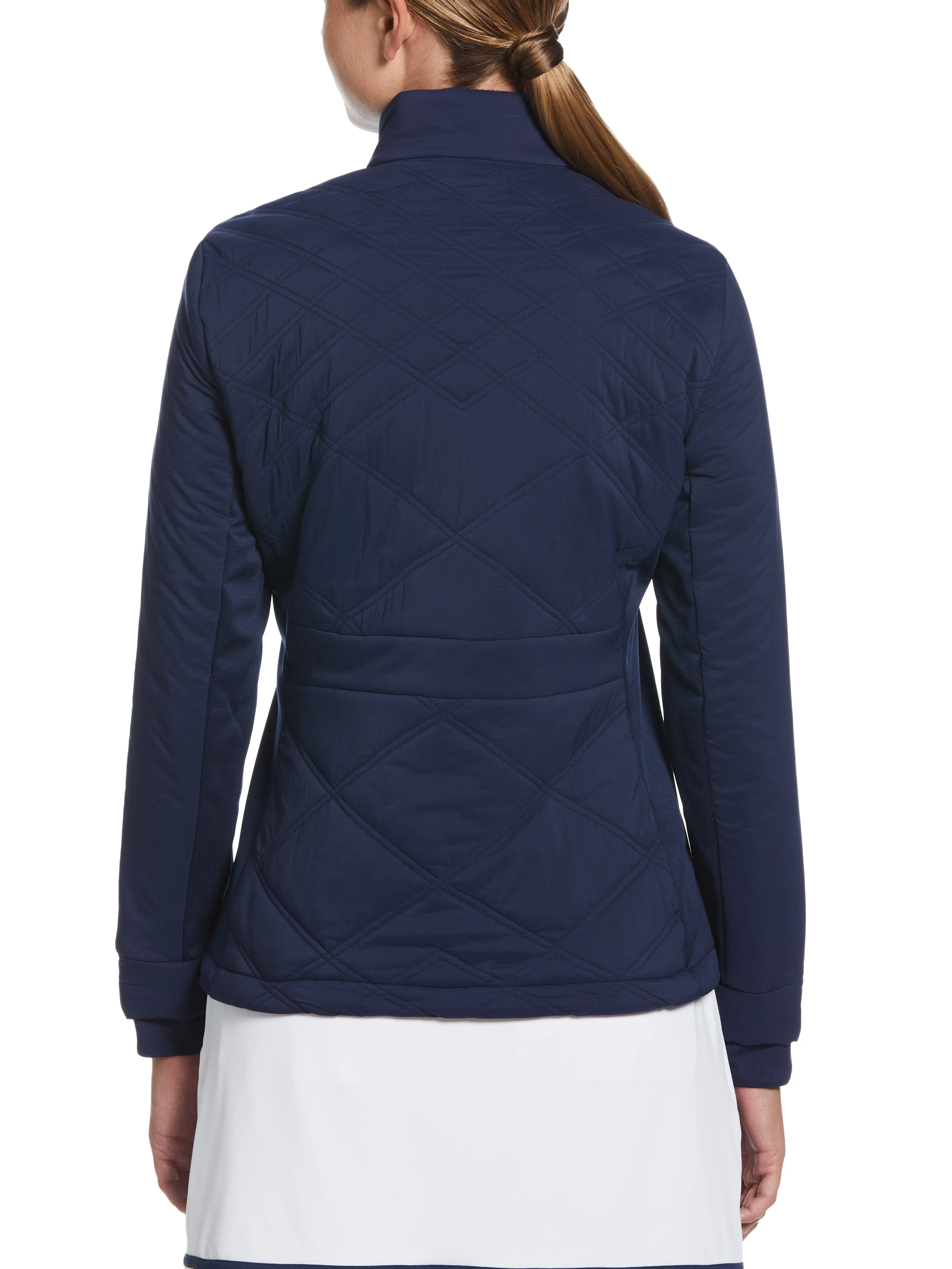 Women's Insulated Full Zip Jacket with Stretch Panels