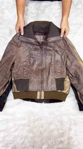 Y2K Retro Weave Leather Bomber Jackets - 10 Pieces ( BC-10-39 )