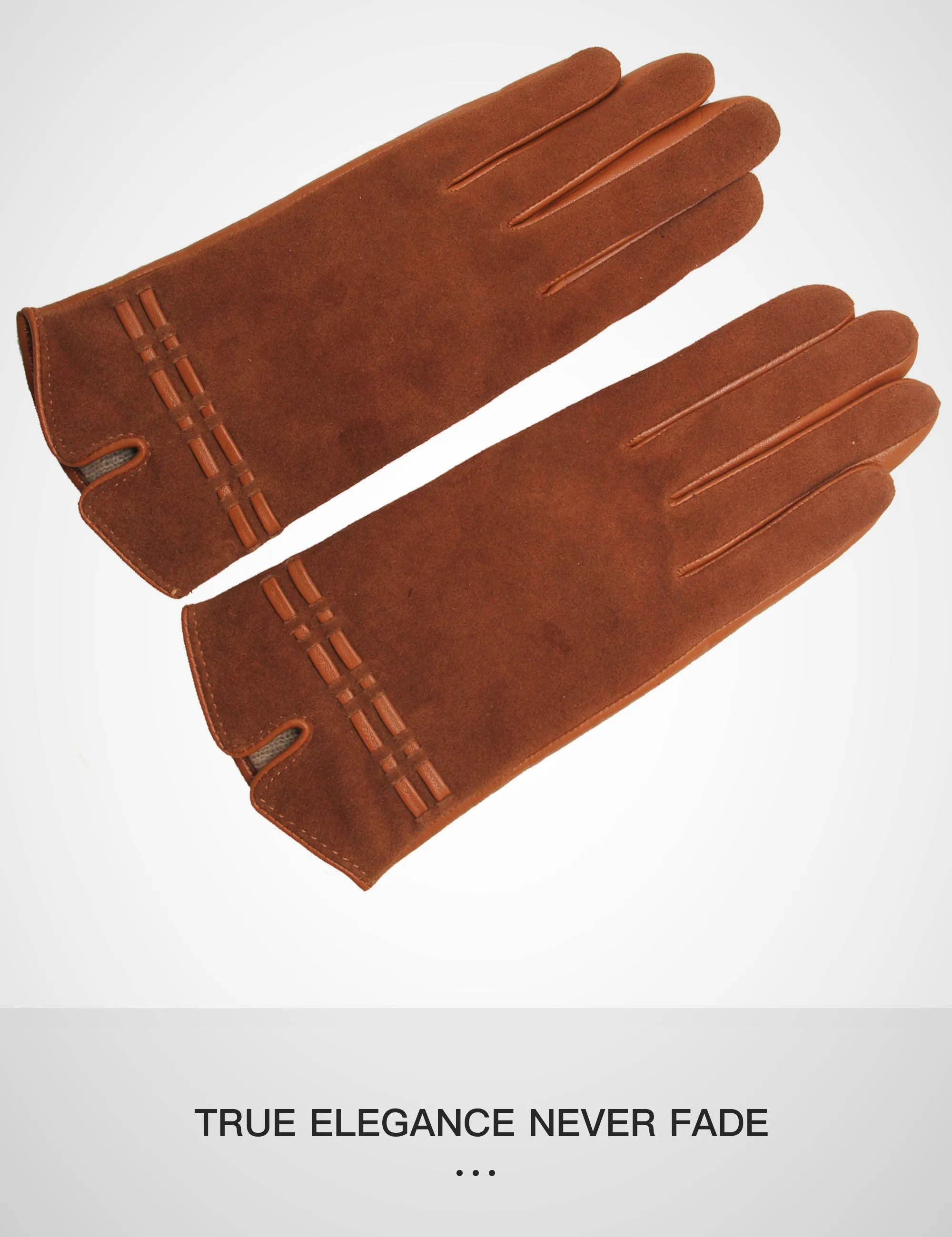 YISEVEN Womens Sheepskin Suede  Leather Gloves