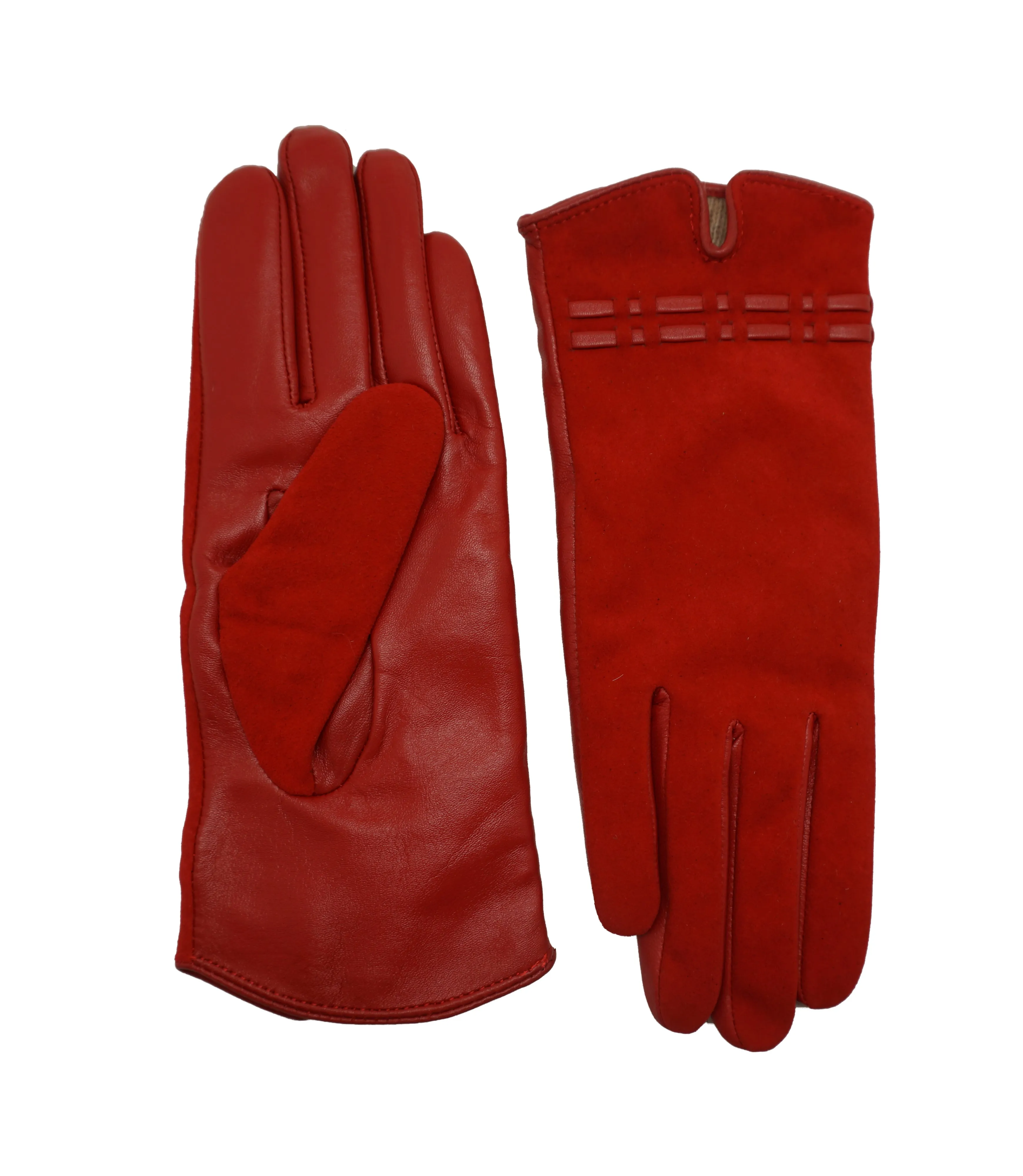 YISEVEN Womens Sheepskin Suede  Leather Gloves