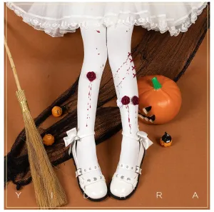 Zombie Bride ~ Gothic Lolita Tights by Yidhra